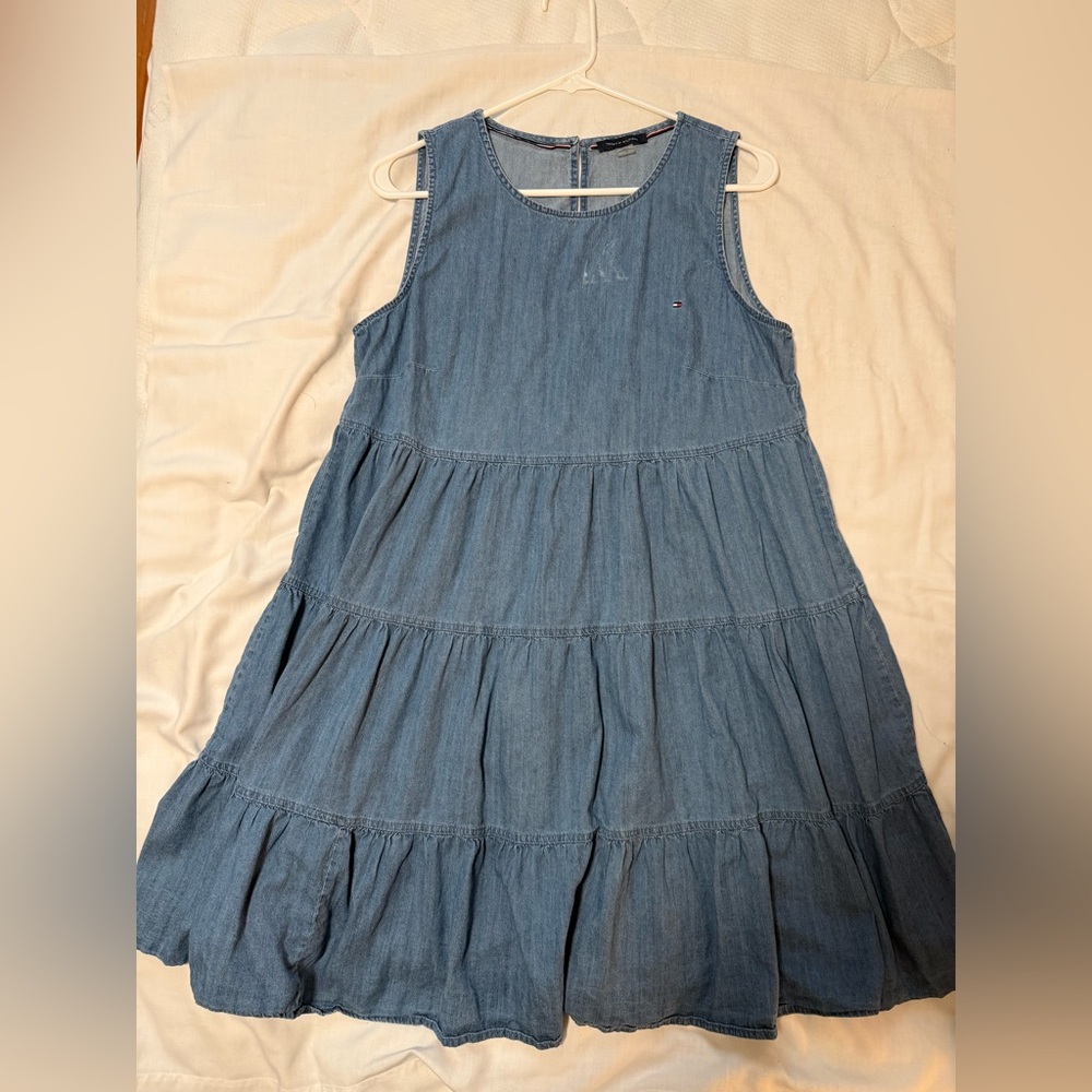 Make an offer. Tommy Hilfiger Ladies Blue Denim Tiered Dress